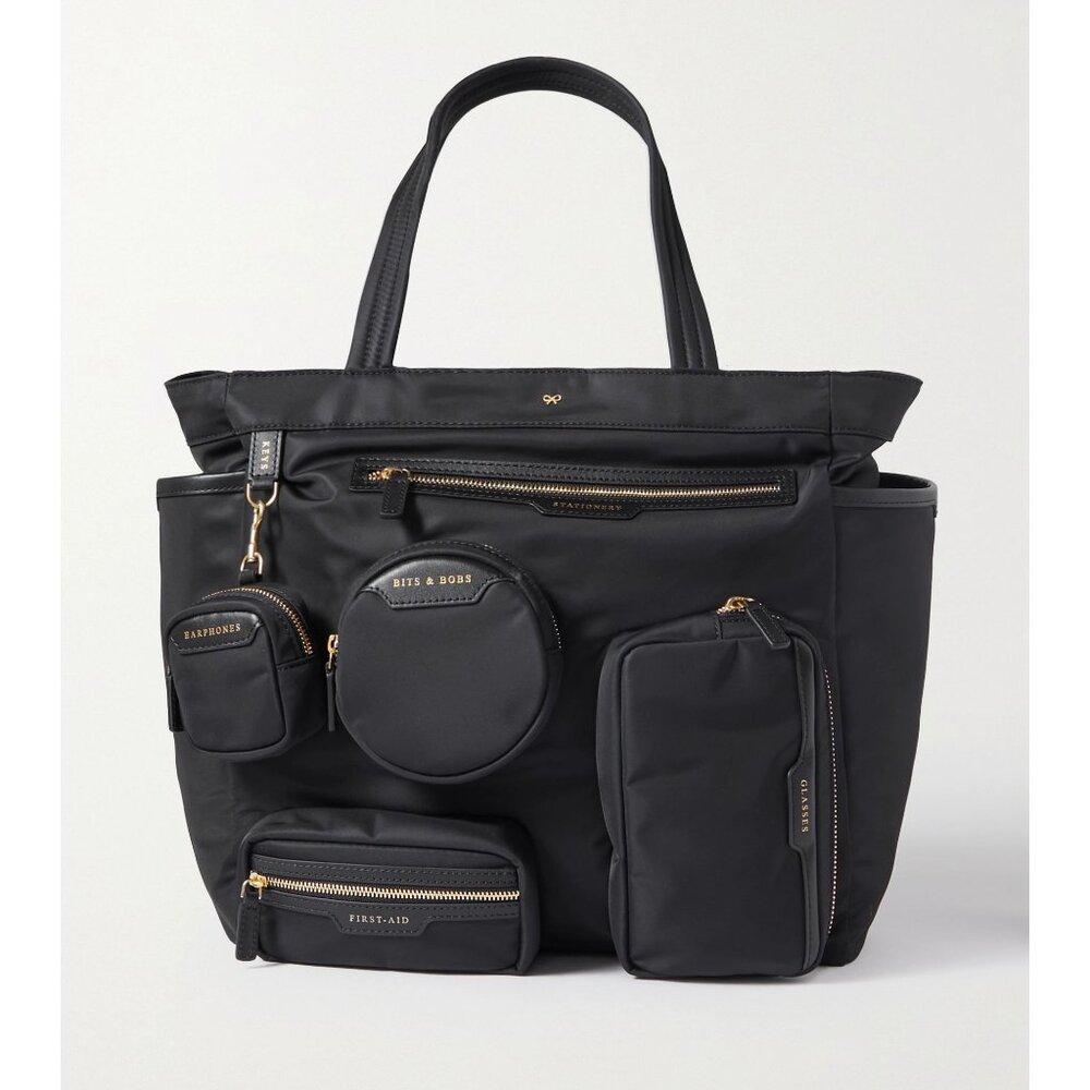 Anya Hindmarch Working From Home Leather-Trimmed Tote